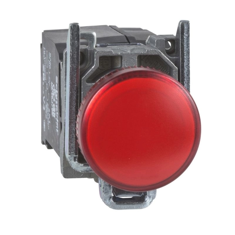 Piloto luminoso metálico rojo  220VCA C/lámpara
